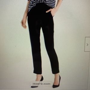 Black J Crew 365 easy pants in matte crepe NWT size 12 Tall